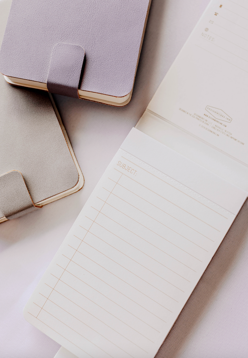 Faux Leather Notepad