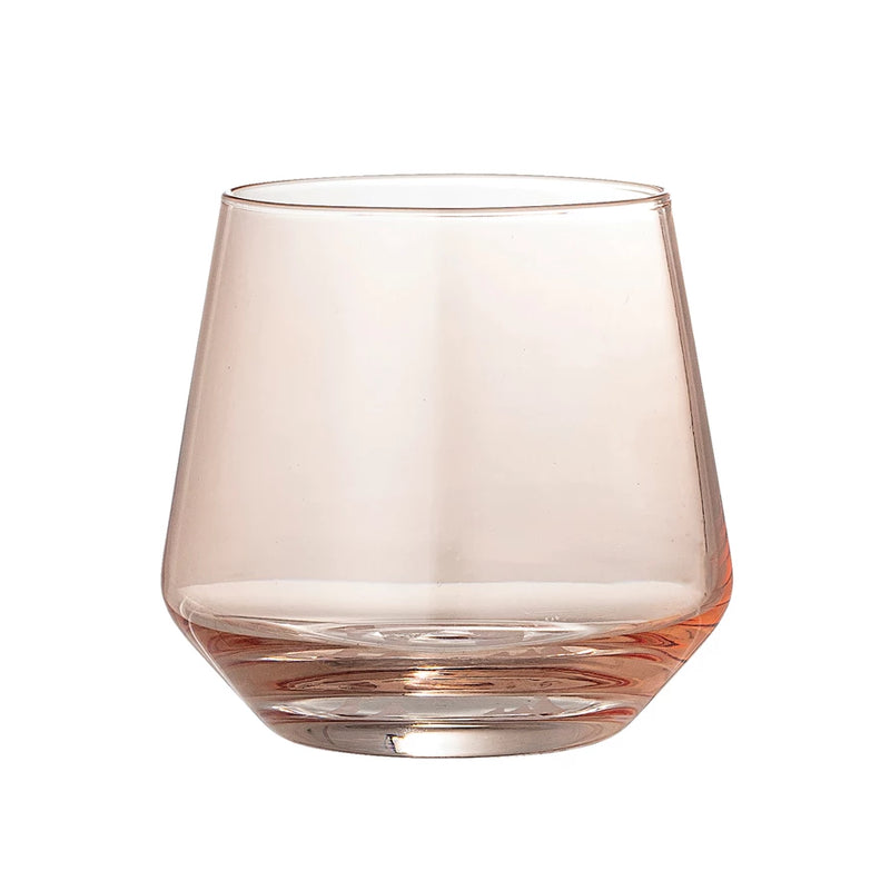 Stemless Wine Glass - Clear Blush